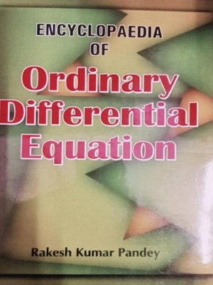 cover image of Encyclopaedia of Ordinary Differential Equation